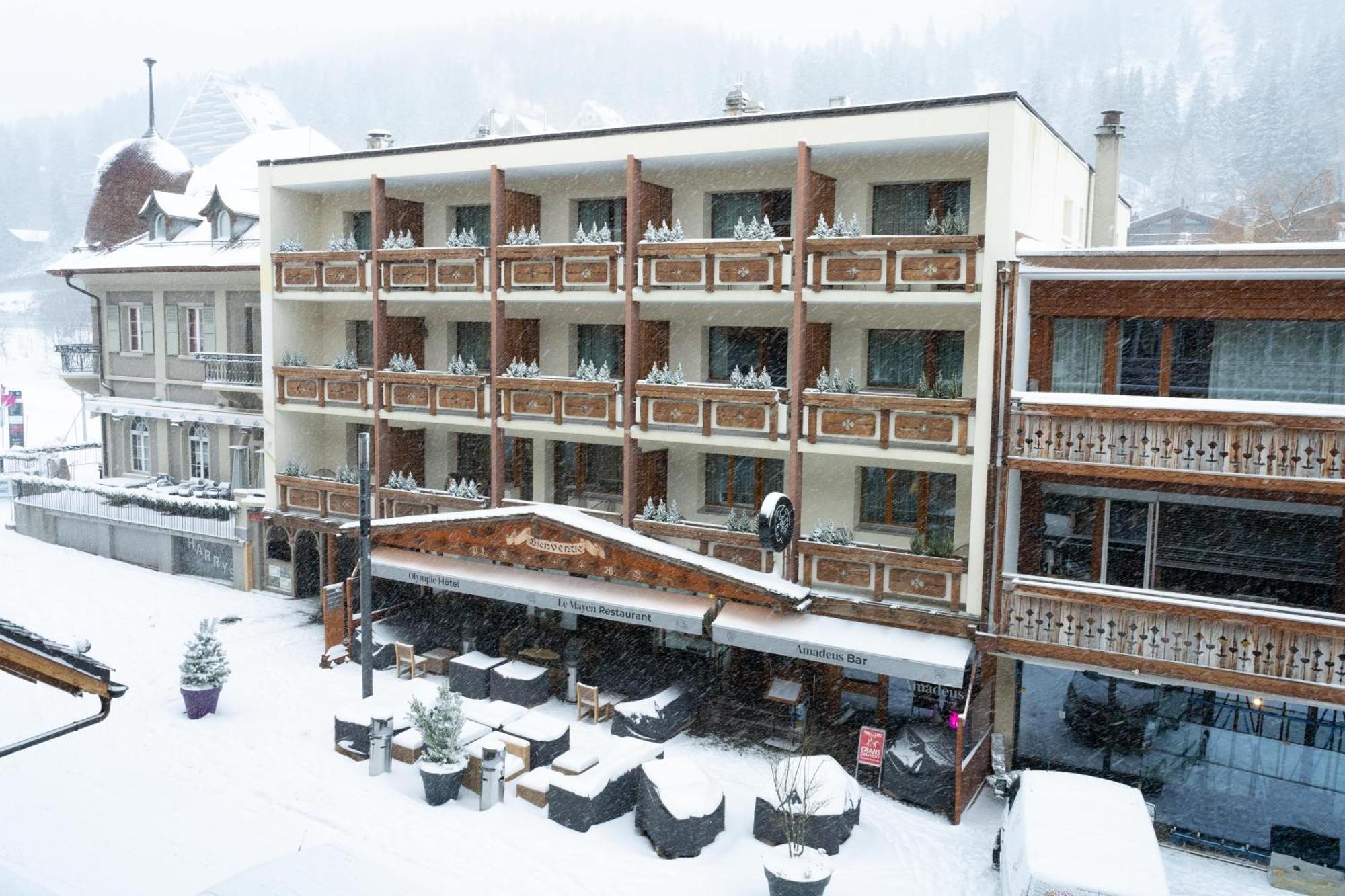 Hotel Olympic - Montana Center Кран-Монтана Экстерьер фото